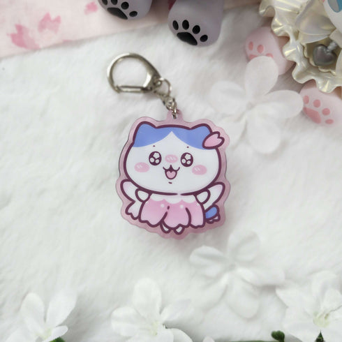 Chiikawa Hachiware Sakura Fairy Acrylic Keychain